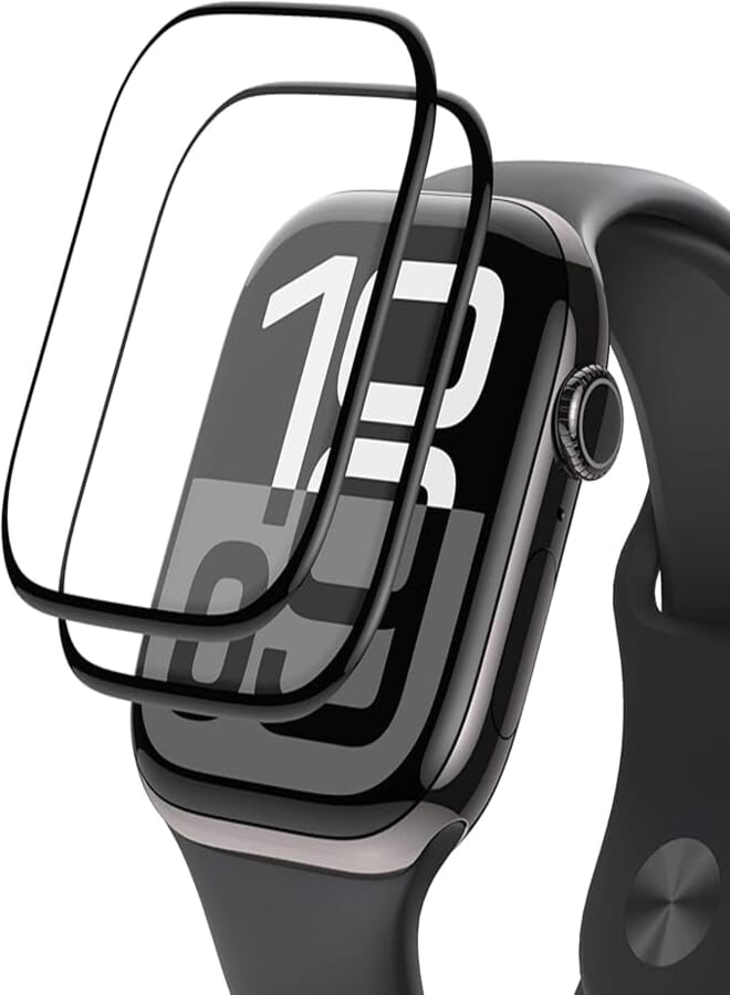 2Pack Screen Protector Compatible with Apple Watch 10 2024 Film, 3D Curved Soft Full-Coverage Easy Installation Waterproof Bubble-Free Anti-Scratch HD Clear Film for iWatch Series 10 (46mm)